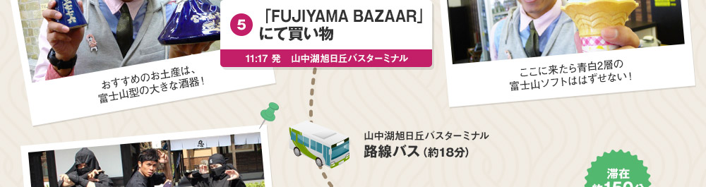 「FUJIYAMA BAZAAR」にて買い物